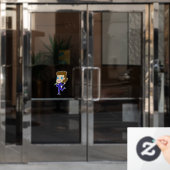 goudstaart raamsticker (Kantoordeur)