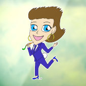 goudstaart raamsticker (Vel 3)