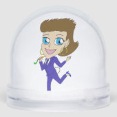 goudstaart sneeuwbol (Achterkant)