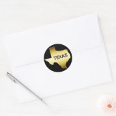 GOUDSTAAT TEXAS RONDE STICKER (Envelop)