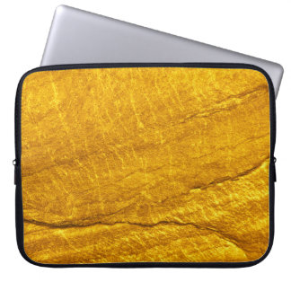 Goudsteentextuur achtergrond. abstract, antiek, laptop sleeve