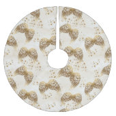 Goudsterren en engel-boomrokken kerstboom rok (Voorkant)