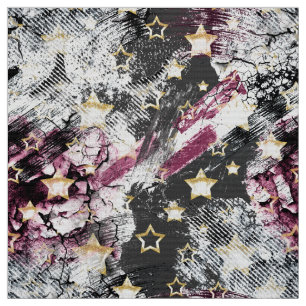 Goudsterren grof abstract stijlvol, modern stedeli stof