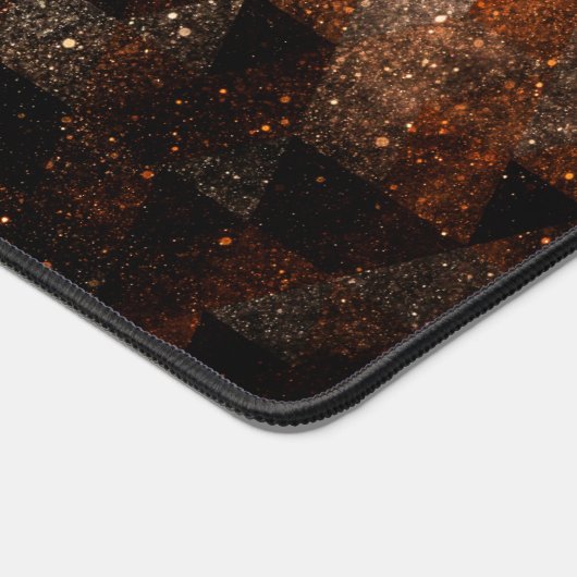 Goudstraal in meetkundig dunne universum Monogram Bureaumat (Hoek)