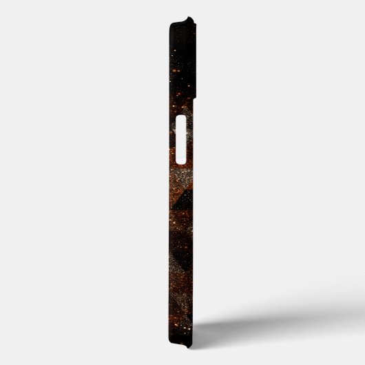 Goudstraal in meetkundig dunne universum Monogram Case-Mate iPhone Case (Achterkant / Rechts)