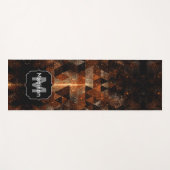 Goudstraal in meetkundig dunne universum Monogram Yogamat (Voorkant (horizontaal))