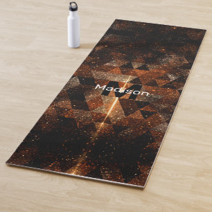 Goudstraal in meetkundig dunne universum Monogram Yogamat