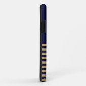 Goudstreep met goudanker Case-Mate iPhone case (Achterkant/rechts)