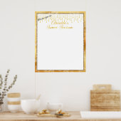 Goudstrengen Sweet Sixteen Sparkle Stars Poster (Keuken)