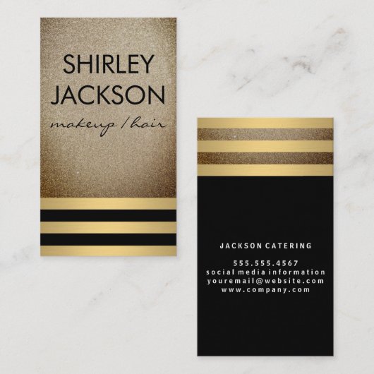 Goudstrips Visitekaartje (Voorkant / Achterkant)