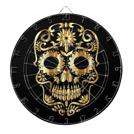 Goudsuikerschedel Dartbord (Voorkant)