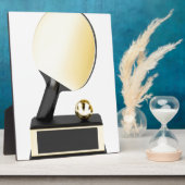 Goudtafeltennistrofee Fotoplaat (Zijkant)