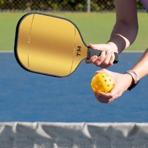 Goudtinten achtergrond, glanzend gouden streep pickleball paddle