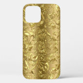 Goudtoonvouw tegen gouden achtergrond Case-Mate iPhone case (Achterkant)