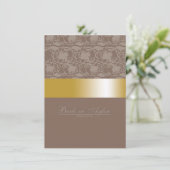 gouduitnodiging kaart (Staand voorkant)