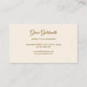 goudveren en sieraden visitekaartje (Achterkant)