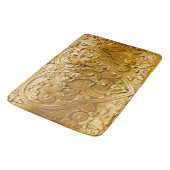 Goudverf, antiek hout, , elegant badmat (Gekanteld)