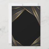 Goudverstuiver Elegant Afstuderen Kaart (Achterkant)