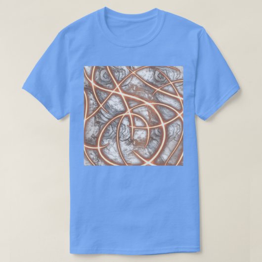 Goudvezel in metaal t-shirt (Design voorkant)