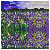 Goudvink in Iris Fields Stof (Close Up)