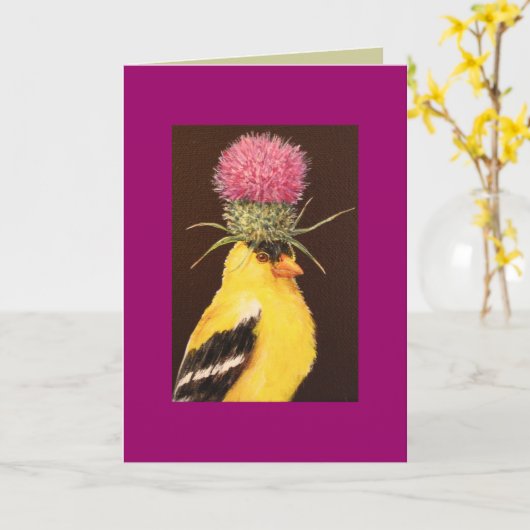 goudvink met dikke kaart (Gele Bloem)