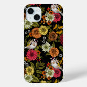 Goudvinken in de tuin op zwart Case-Mate iPhone case (Achterkant)