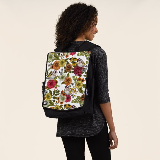 Goudvinken in de tuin rugtassen (Gedragen)