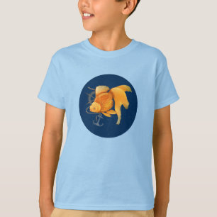 Goudvis Anker Stuurwiel Zeevaart T-shirt