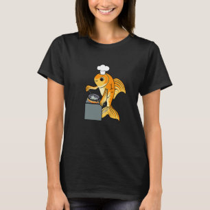 Goudvis Chef Ironische Citaten Lieve Vis Koken T-shirt