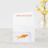 Goudvis gevouwen Wenskaart Kaart (Gele Bloem)