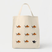 goudvis, goudvis, goudvis, goudvis, goudvis... tote bag (Voorkant)