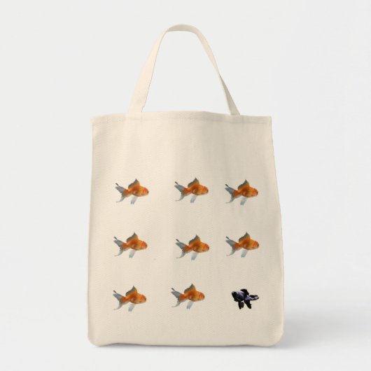 goudvis, goudvis, goudvis, goudvis, goudvis... tote bag (Voorkant)