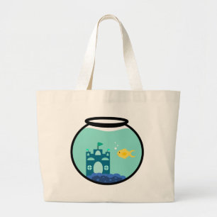 goudvis grote tote bag