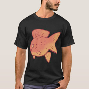 Goudvis illustratie t-shirt