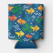 Goudvis in aquarium blikjeskoeler (Voorkant)