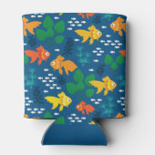 Goudvis in aquarium blikjeskoeler (Achterkant)