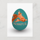 goudvis met eierverf briefkaart (Voorkant)