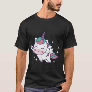 Goudvis met selfie stick. t-shirt