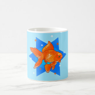 Goudvis met sterren koffiemok