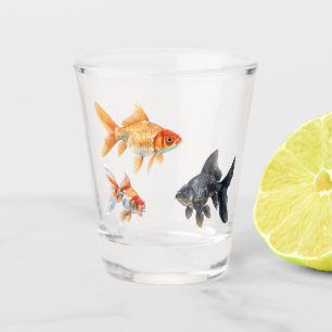 Goudvis Schattige Vis Grappig Shot Glas