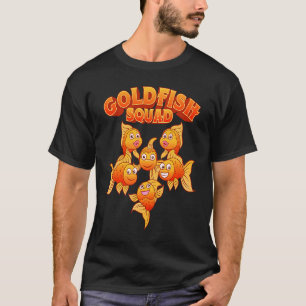 Goudvis Squad Zwemmende Vissen Aquaristiek T-shirt