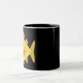 goudvis tweekleurige koffiemok (Center)