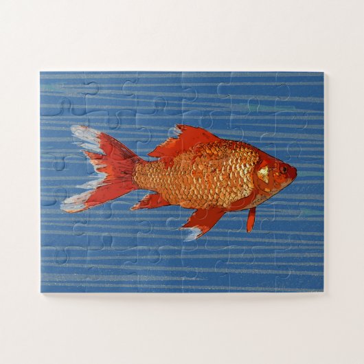 Goudvis Vis Leuk Jong Kind Puzzel (Horizontaal)