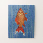 Goudvis Vis Leuk Jong Kind Puzzel (Verticaal)