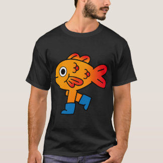 Goudvislaarzen kunst t-shirt