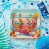 Goudvissen in Partij Punch Bowl Papieren Bordje (Feest)