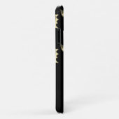 Goudvlekken op zwart Case-Mate iPhone case (Achterkant/rechts)