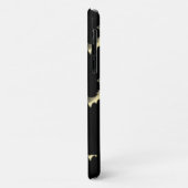 Goudvlekken op zwart Case-Mate iPhone case (Achterkant/links)