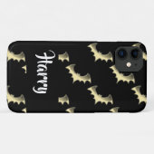 Goudvlekken op zwart Case-Mate iPhone case (Achterkant (horizontaal))