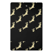 Goudvlekken op zwart mini klembord (Achterkant)